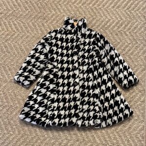 Houndstooth Kids Pea Coat
